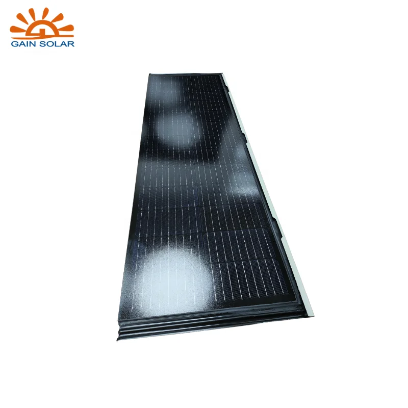 BIPV Roof Tiles Solar Shingles Lightweight Roofing Materials for Modular Houses