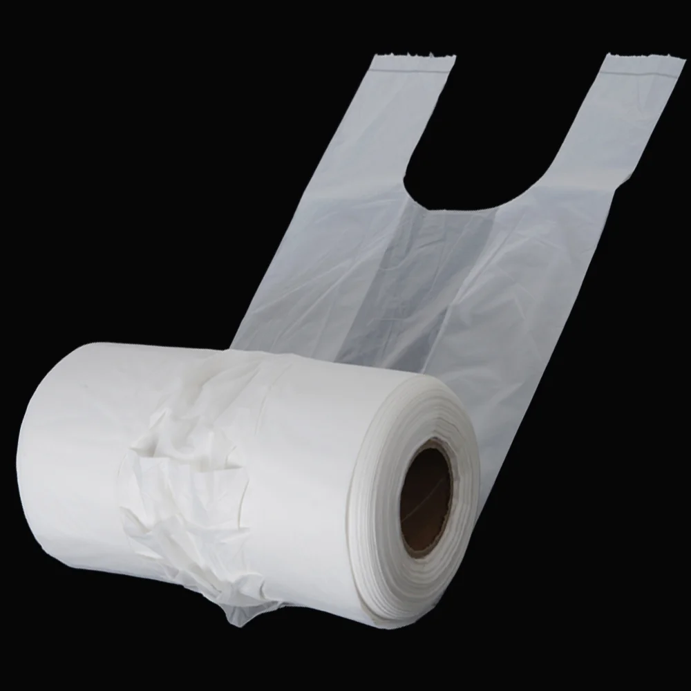 Food Packing Bags Compostable Owner Factory T-shirt Bag Cornstarch Shopping Bags Quanhua Biodegradable