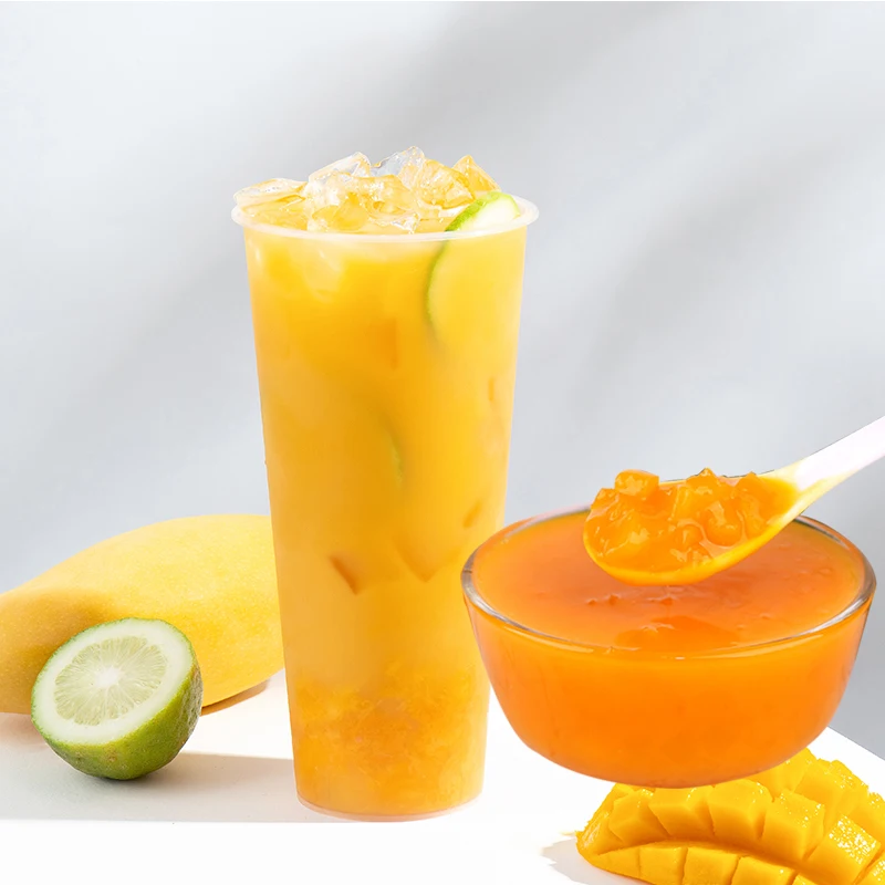 Mango Jam Juice Concentrate for Bubble Tea and Fresh Fruit Syrup Jam Production Wholesale