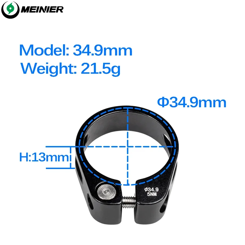 Mountain Bike Aluminum Alloy Seatpost Clamp 31.8/34.9/37mm bike accessories carbon seatpost clamp bicycle clamp Quick Release