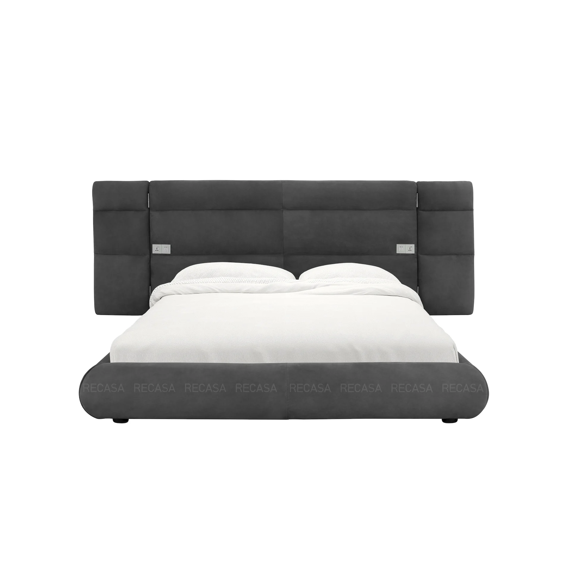 Hot Selling Luxury Home Bed Velvet Set Hotel Bedroom Furniture King Size Queen Size Bed