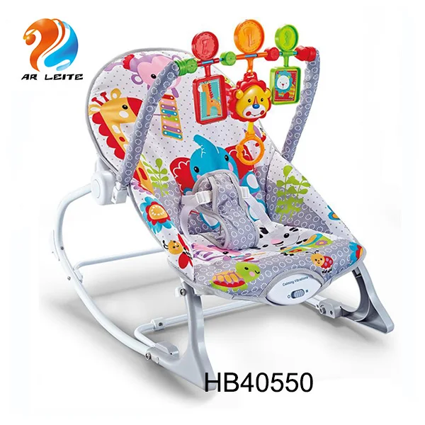 New 2 in 1 electric musical infant to toddler rocker with vibration comfortable baby sleeping rocking chair