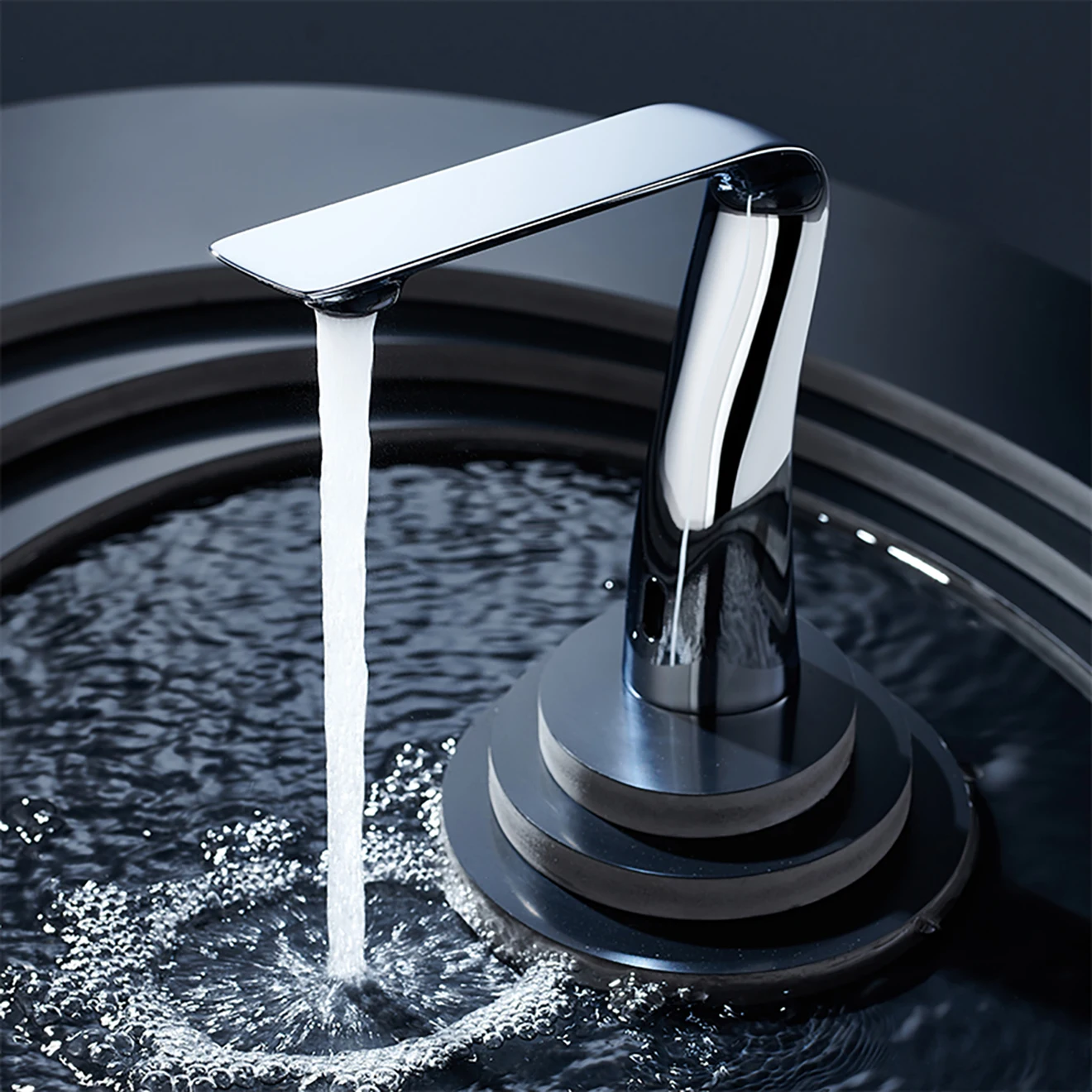 Stepon F702 Sensor Faucet Hot and Cold Water Optional Stainless Steel Water Saving Commercial and Home Use sensor tap