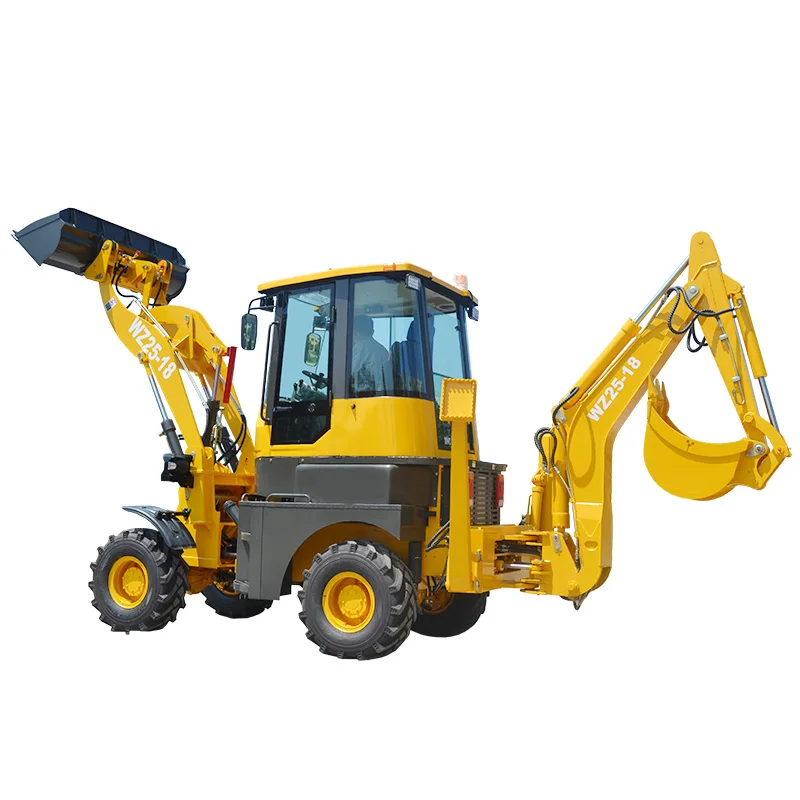 cheap price china brand HUAYA new 4.2 4.5 5 5.5 6 6.5  ton small backhoe loader with Cab