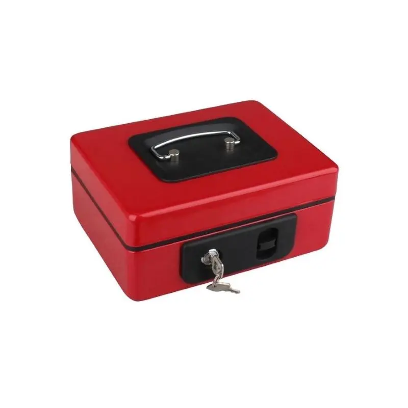 Factory Wholesale Portable Metal Cash Money Safe Box Lockable Money Cash Box,Decaller Small Money Box