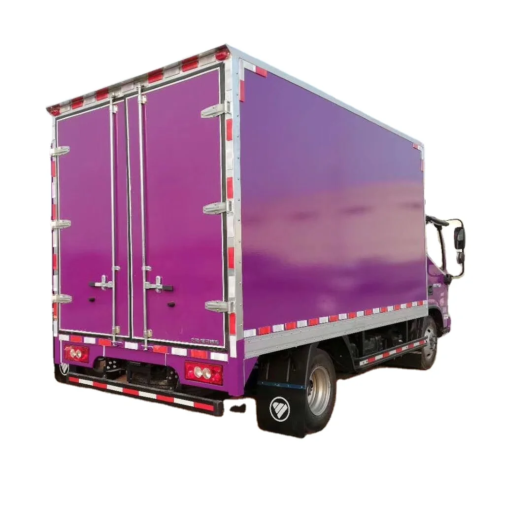 Brand New FOTON  4x2 6 Wheels Box Truck 3 Ton Mini Lorry Truck 3t Small Van Cargo Truck