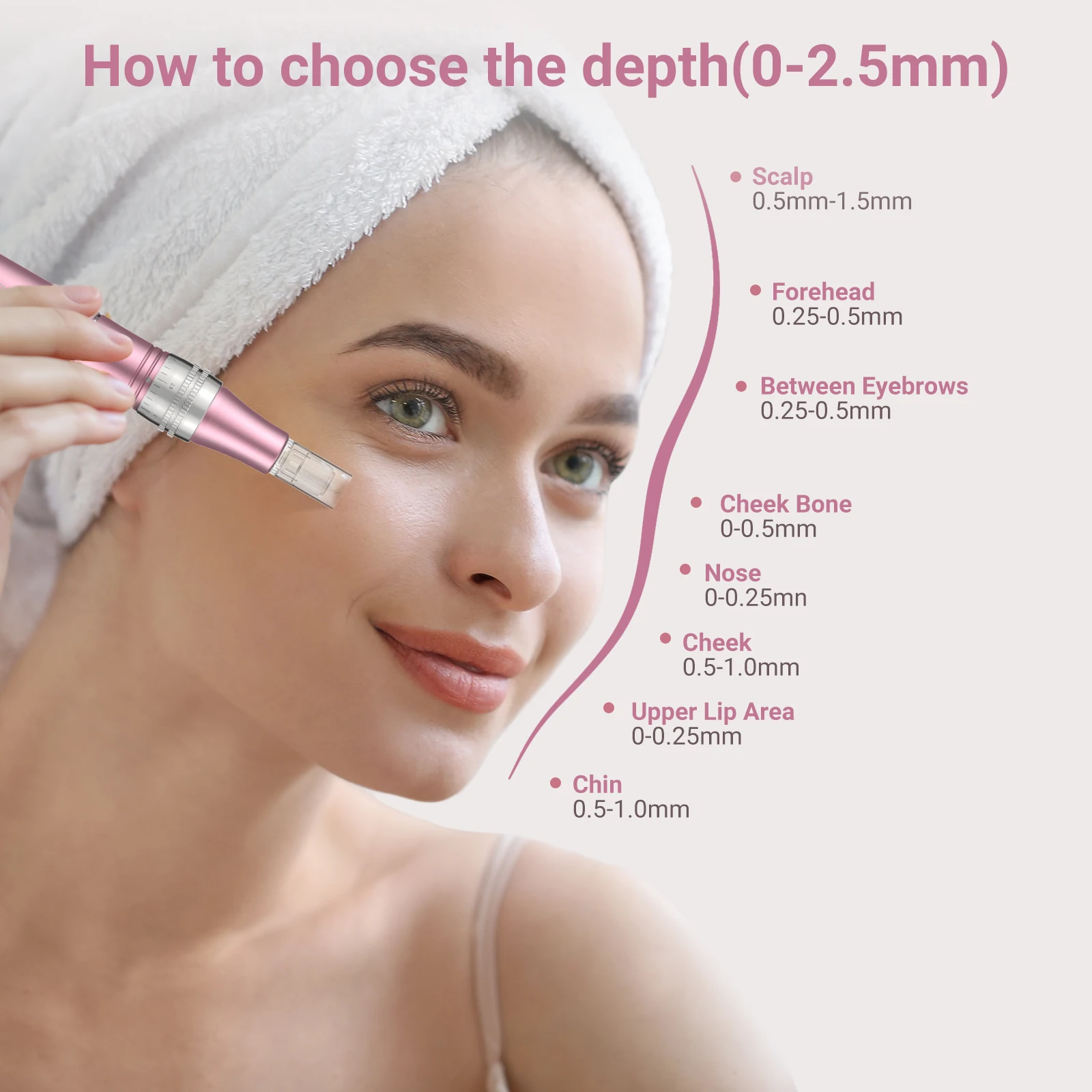 PELCAS 9 Speeds Professional Skin Care Pen 7 Colors Led Light Skin Pen for home beauty