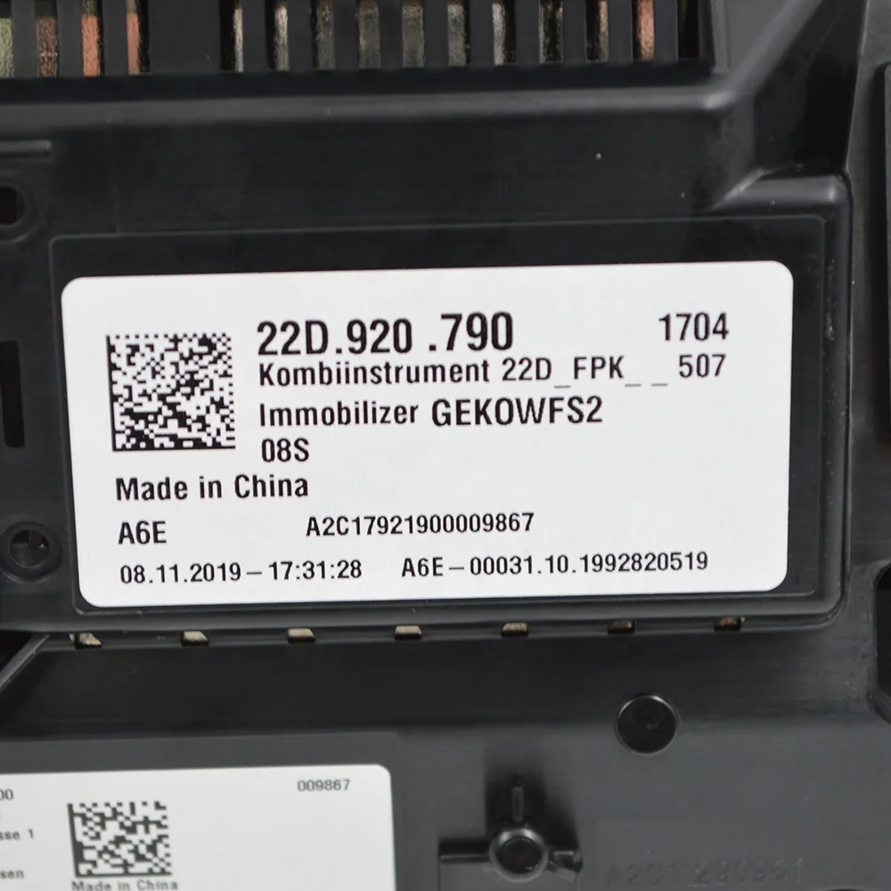 Виртуальный cockpit/LCD инструмент для VW POLO 2019 оптическое волоконное соединение поддерживает проекцию