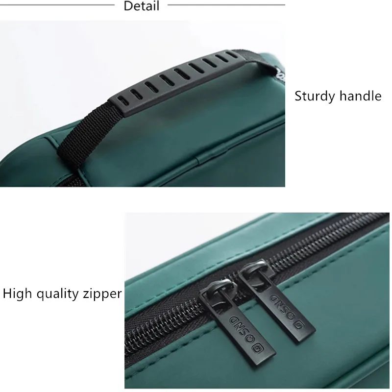 
Hand Carry PU Korean Makeup Bag Travel Large Waterproof Cosmetic Cases 