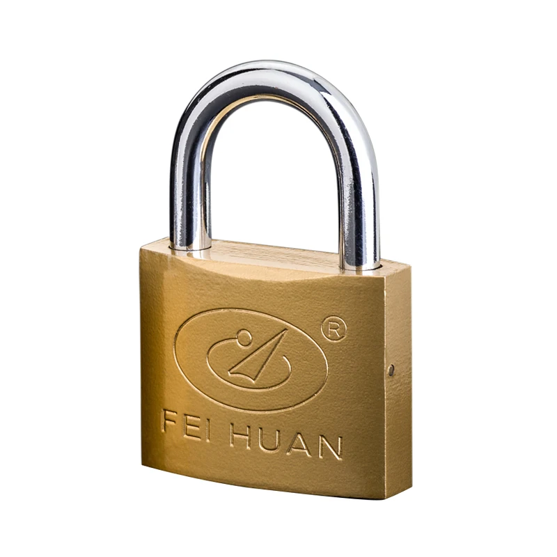 Factory OEM sells heavy duty OEM brass cylinder brass painted iron padlocks  KA kys