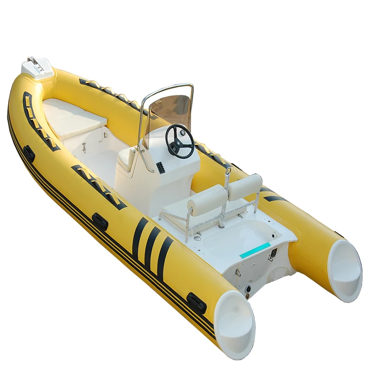 CE 16ft fiberglass hull fishing boat Hypalon RIB Boat High Speed rigid inflatable boat
