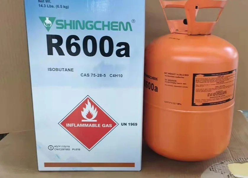 Manufacturer Refrigerant gas r600a high quality  Refrigerant steel cylinder R600a Refrigerant  gas tube cheap price