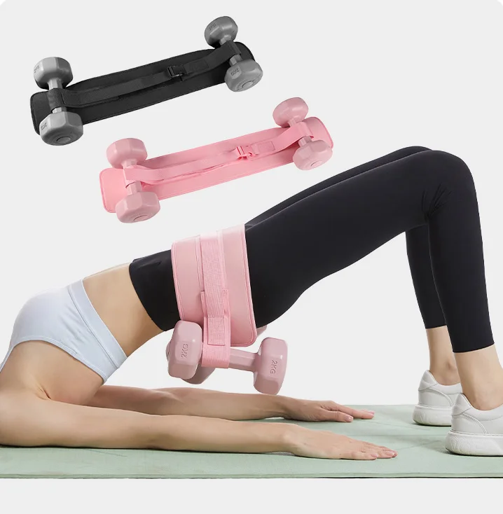 Gym Workout Portable Dumbbells Kettlebells Weight Strap Glute Equipment Hip Thrust Belt