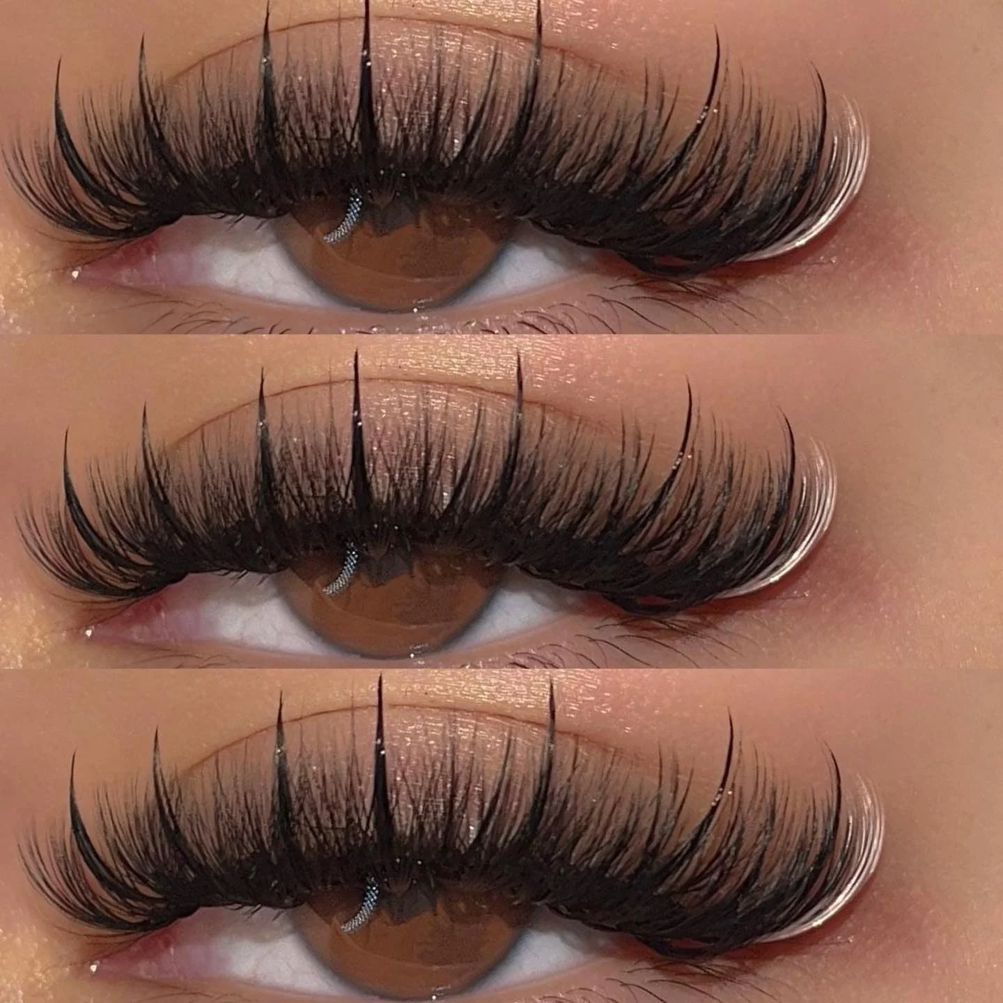 Individual Lashes Faux Mink Classic Red Green Brown Blue Purple Ombre Colored Eyelash Extension