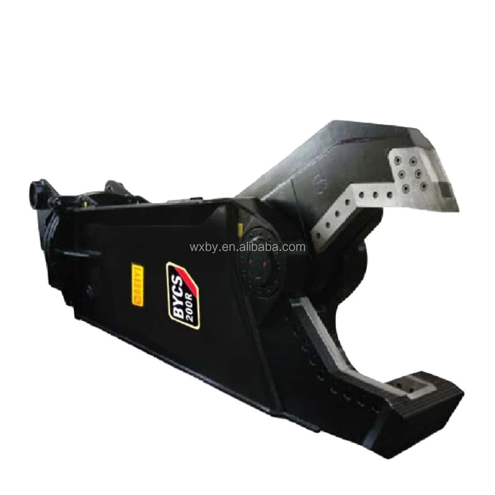 Excavator attachment machinery parts hydraulic shear demolition shear scrap metal shear steel sheet