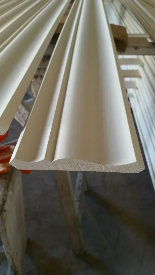 High Performance White Gesso Primed MDF Crown mouldings with Good Quality for Ceiling