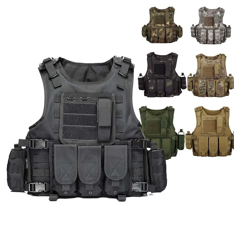 Lightweight Oxford Tactical Safety Body Protection Armor Vest Outdoor Plate Carrier