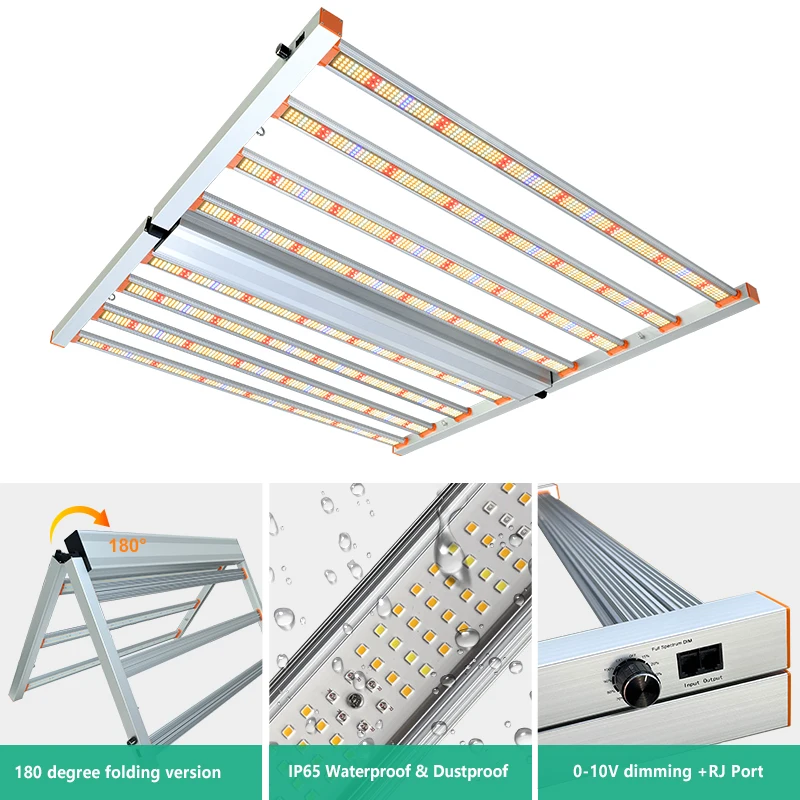 Grow Light Full Spectrum Led Foldable 800w 3dimmable With Uv Ir for Indoor Commercial Plant