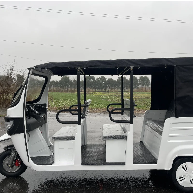 2024 New Design Taxi Tuk Tuk Adult Tricycle 3 Wheel Rickshaw Fuel Tricycles