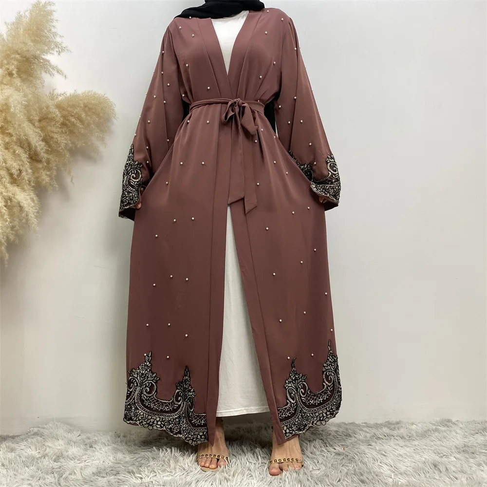 OKA CM1684 2024 Europe And America Drop Shipping Plus Size Islamic Long Sleeve Long Women Muslim Dress Abaya