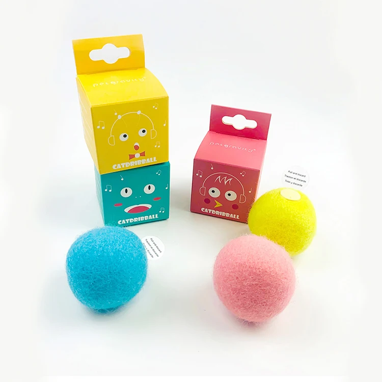 Wholesale Electronic Automatic Motorised Cat Toys New Gravity Ball Smart Touch Sounding Interactive Pet Toys Squeak Ball