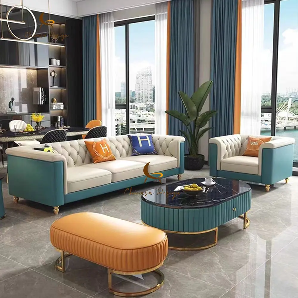 Home L Shape Sectional Corner Sofa Modern Soild Wood Legs Flared Armrests Fabric Sofa Couch Living Room Sofa Set Furniture