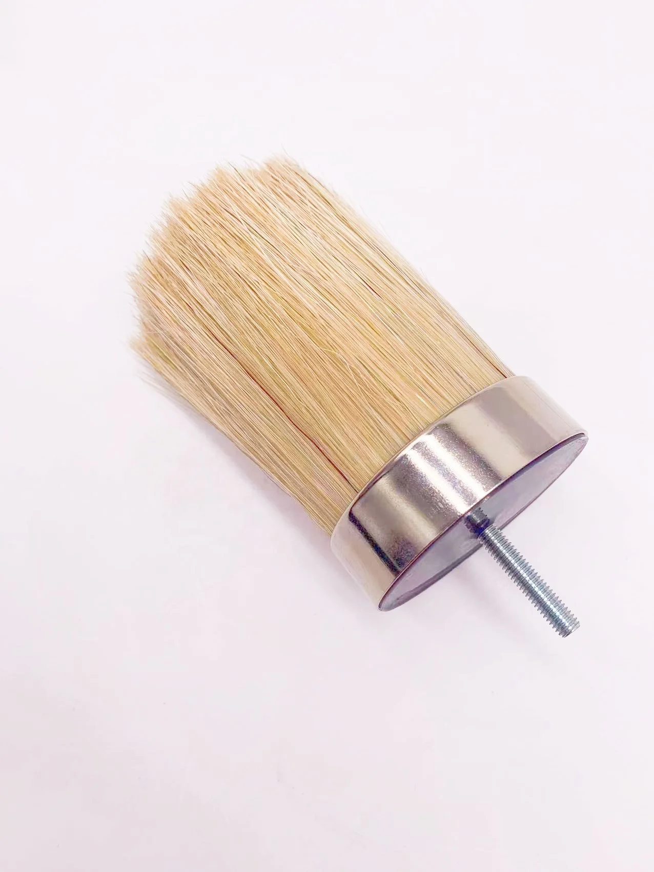 Striker brush head in pure bristle with nut and bolt