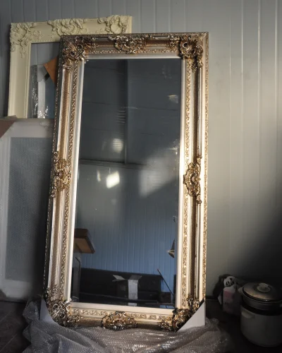 
The best selling vintage gold-framed mirror in the store mirror frame 