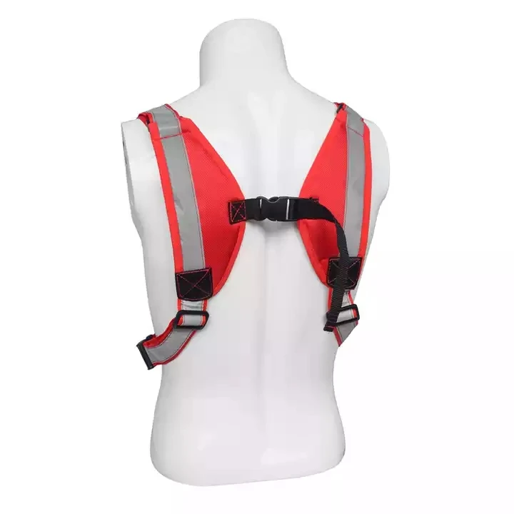 Harness Front Pack Pouch Holster Vest Rig Radio Chest Bag for Two Way Radio Walkie Talkie Reflective