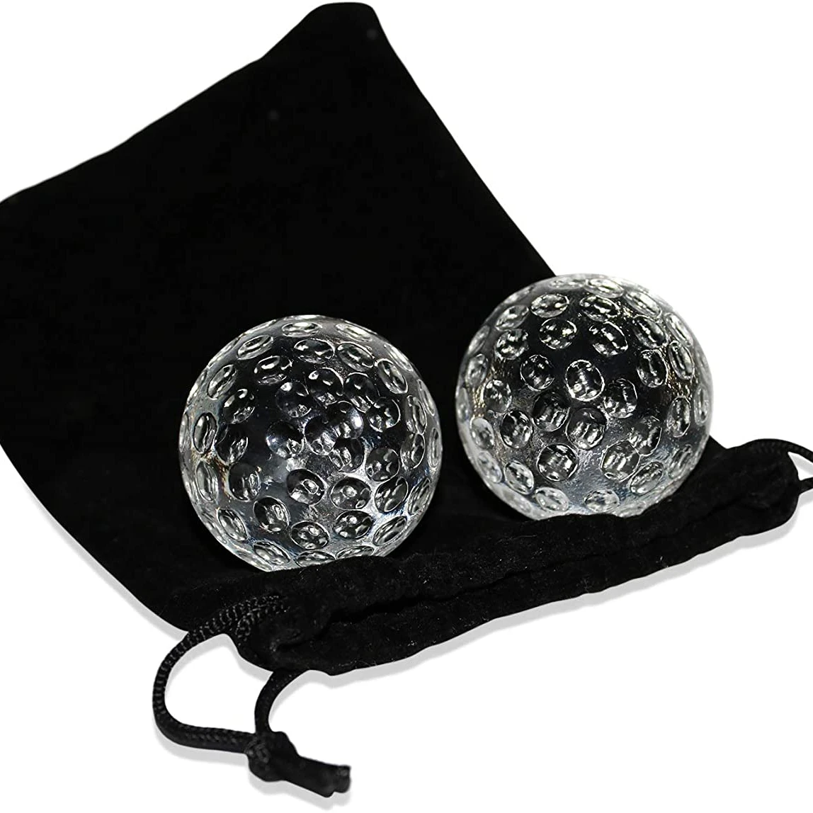 Hot selling luxury glass golf ball whiskey stone