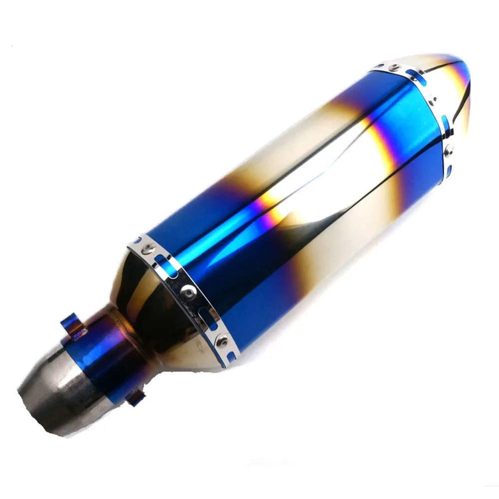 CNC Machined End Motorcycle Exhaust Muffler Pipe Modified For Kawasaki Honda bmw suzuki benelli KT DUCATI