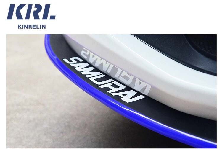 Universal 2.5M Lip Splitter Rubber Body Trim Car Lip Skirt Protector Front Bumper