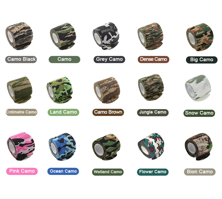 AUPCON manufacturers in China Camouflage self-adhesive bandage For Soreness on Wrist and Ankle