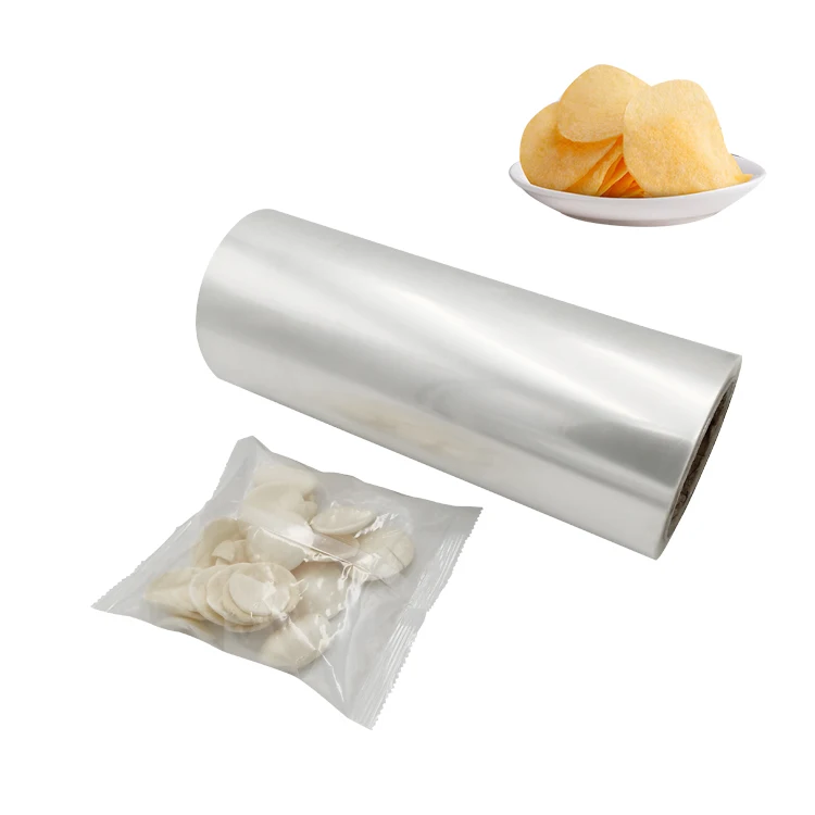 Factory supply PET / CPP laminated food grade plastic bag film roll for potato chips packaging