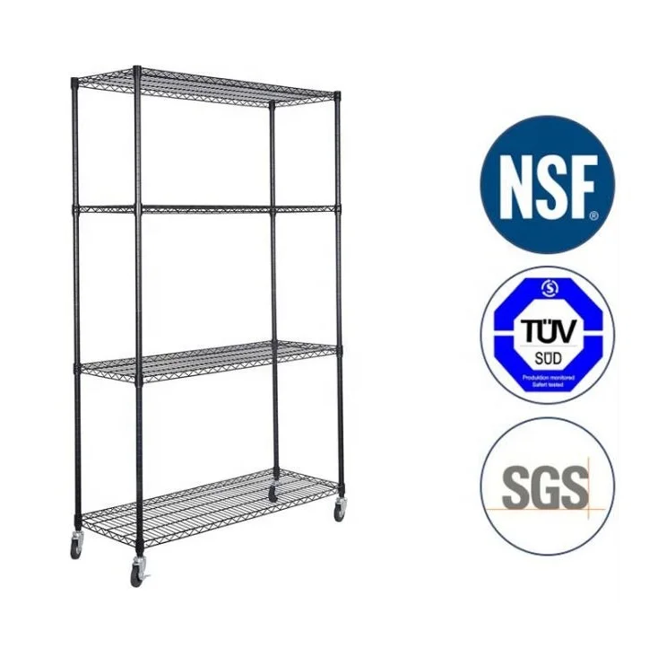NSF approved wholesale high quality cheap chrome plated wire shelving, wire shelf, wire display racks
