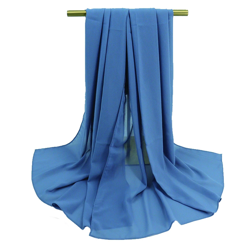 Wholesale premium soft plain daily chiffon hijab scarf supplier georgette chiffon hijab scarves fashion accessory hijab