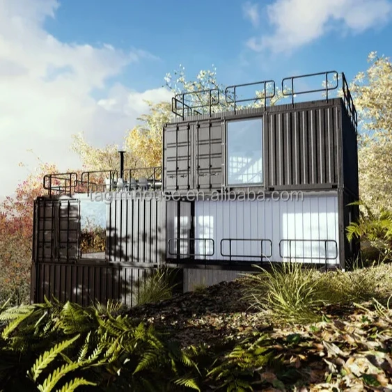 luxury expandable shipping containers house casas prefabricadas 100 m.2 tiny villa prefab homes 40ft living container house