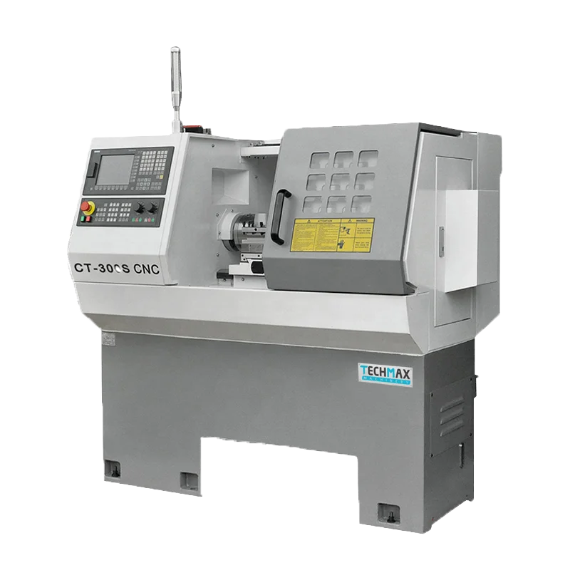CT300S Precision Metal Turning CNC Lathe Machine  Horizontal Flat Bed CNC Lathe