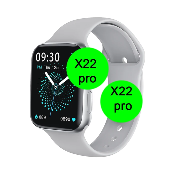Смарт-часы X22 pro Series 6 с двумя кнопками, 44 мм