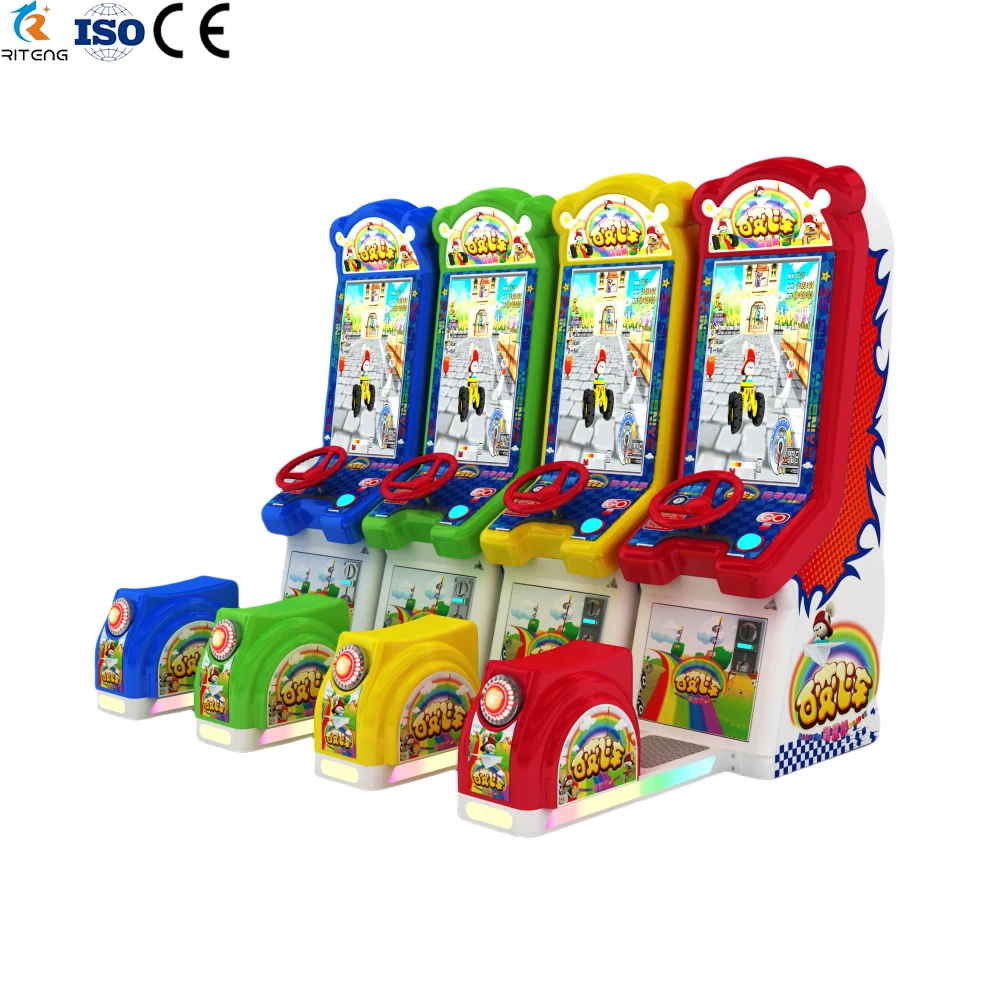 Riteng Kid Coin Operated Game Machine Simulator Video Racing Car Dirty Drive Arcade Car Racing Game Machine