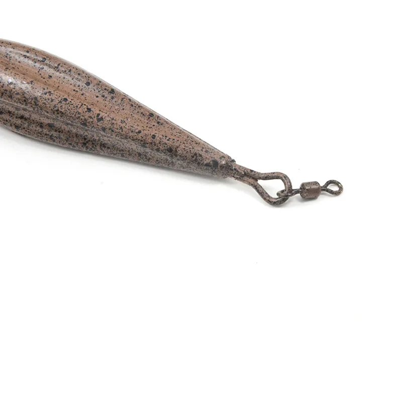 High quality Carp fishing Weights Flat Pear with Swivel Available in Smooth and Textured