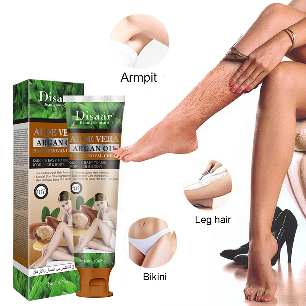 Disaar Private Label Aloe Vera Shaving Hair Removal Cream Face and Body Removing for Men Women