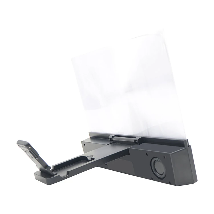 12 Inch Screen 3D HD Magnifying Projector Screen Enlarger Magnifier Foldable Phone Stand Holder with Screen Amplifier