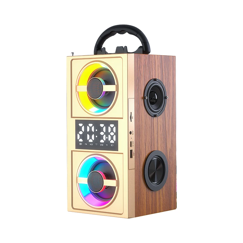 New Arrivals Stock Goods Box Wireless Wooden Best Quality Speaker BT Speaker Wireless with Low Price