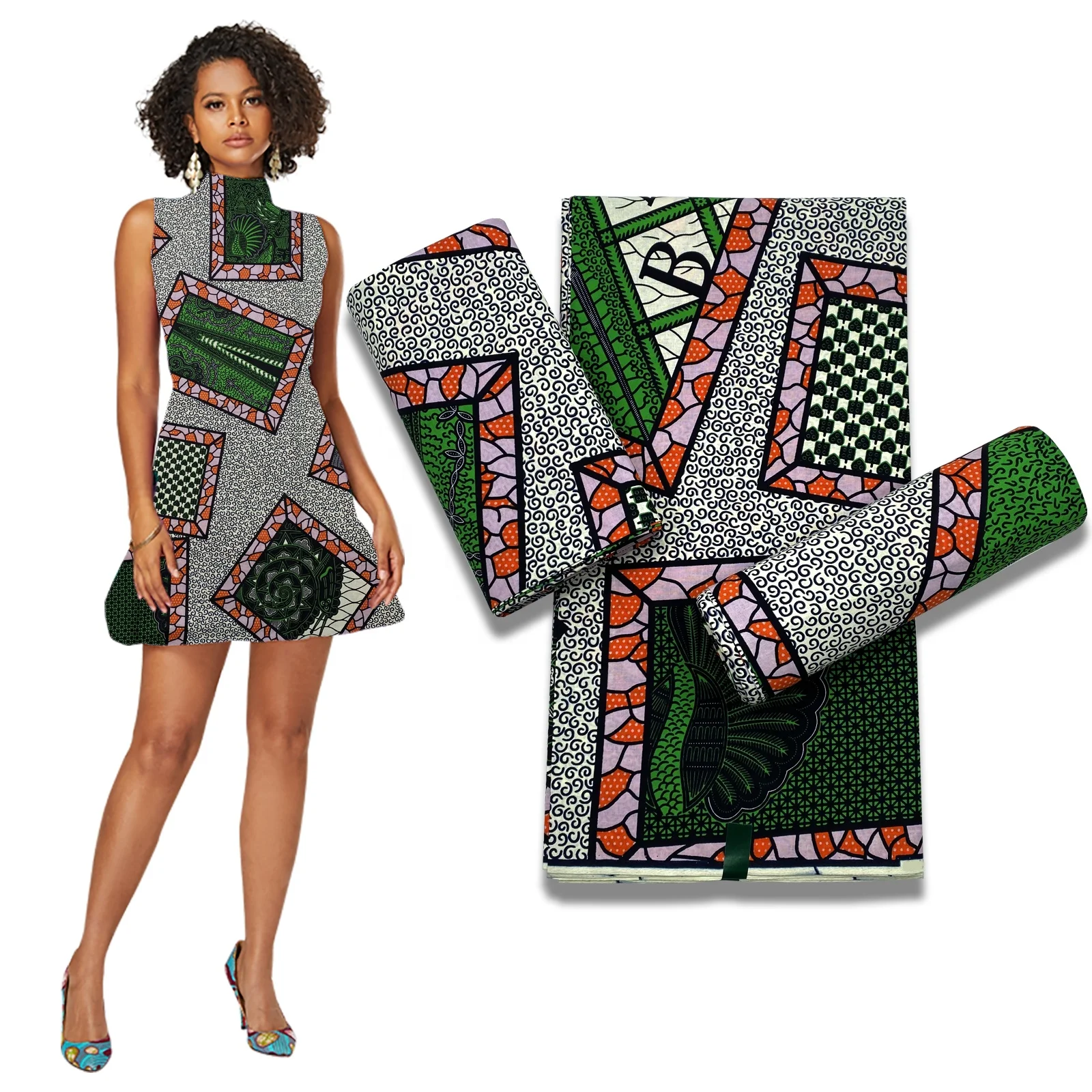 Factory wholesale nigerian  african wax print Fabric 100% cotton african wax