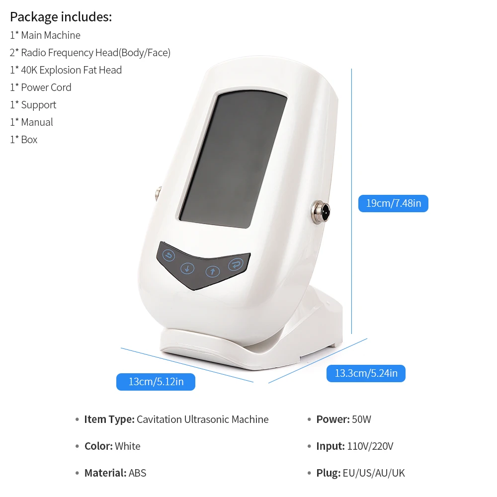  Бесплатная доставка 40k кавитация 3 ручки Система быстрой кавитации для похудения Мини кавитационная машина