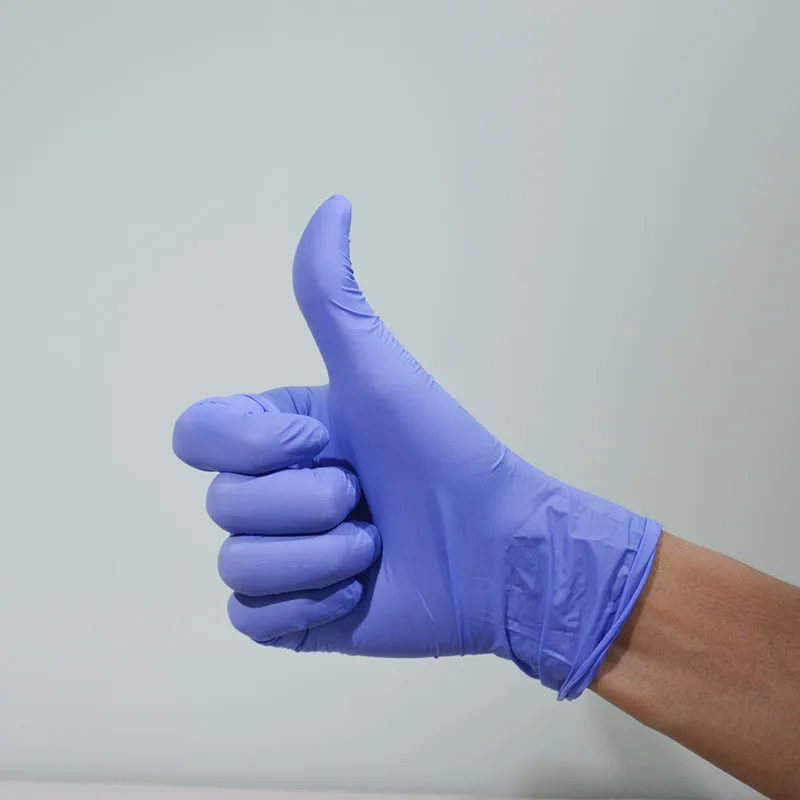 En455 EN420 En374  latex free disposable nitrile glovees powder free for  EU blue / white / black / pink available