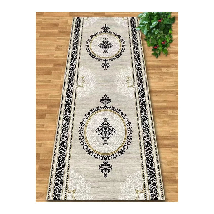 Bedroom Furniture Home Decor 3d Printed Slippers Mosque Carpet Roll