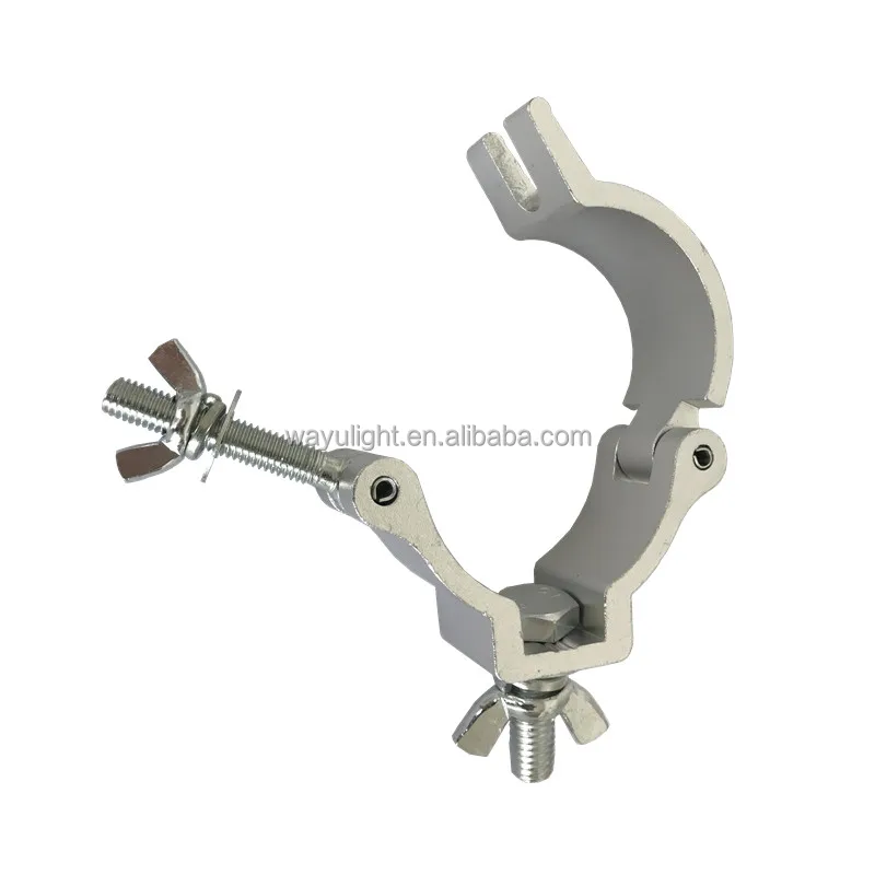 Tube 48-51mm Load 100kg Pipe Clamp Truss Hook Aluminum Stage Lighting Truss Clamp Hook Quick Panel Clamp