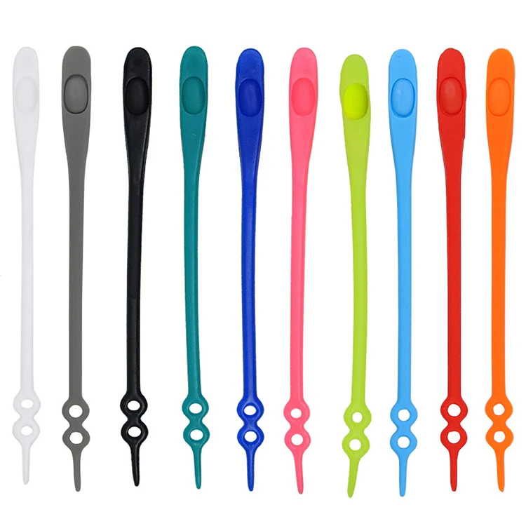 
Custom Waterproof No Tie Shoelaces Elastic Silicone Tieless Shoe Laces for Adults 